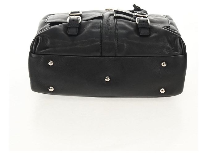 Borsa a Spalla SAINT LAURENT Pelle Nera Argento 227747 Auth yk19763V Nero - vista 9