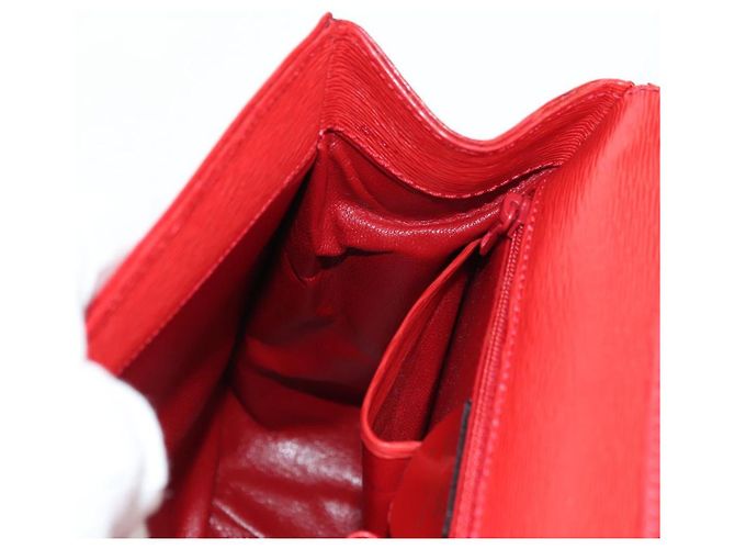Céline Borsa CELINE in pelle 2way Rosso Oro Auth 107984 D'oro - vista 20