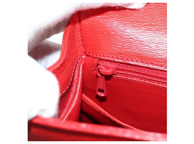 Céline Borsa CELINE in pelle 2way Rosso Oro Auth 107984 D'oro - vista 22