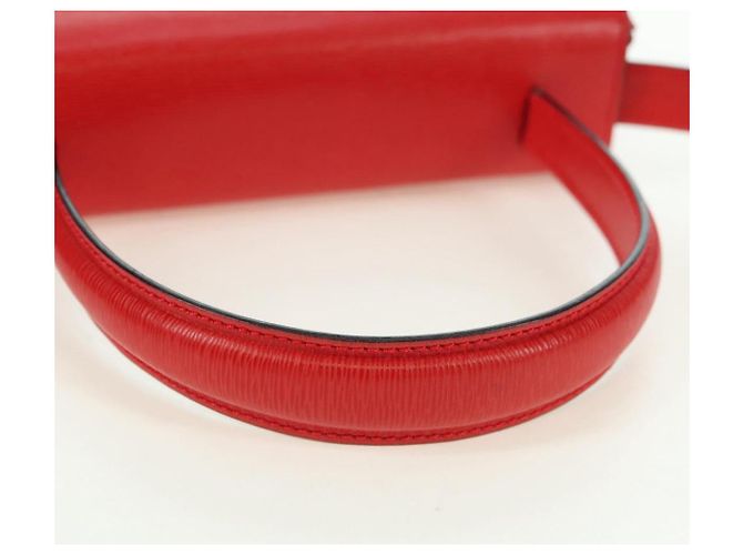 Céline Borsa CELINE in pelle 2way Rosso Oro Auth 107984 D'oro - vista 7