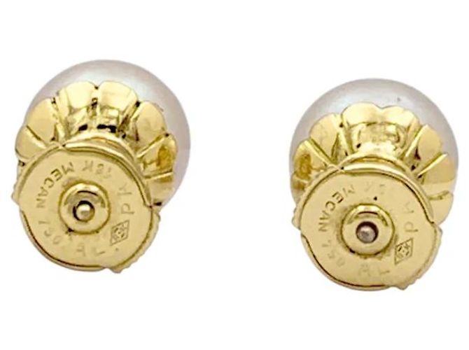 Autre Marque Goldene Ohrringe mit Perlen - Ansicht 5