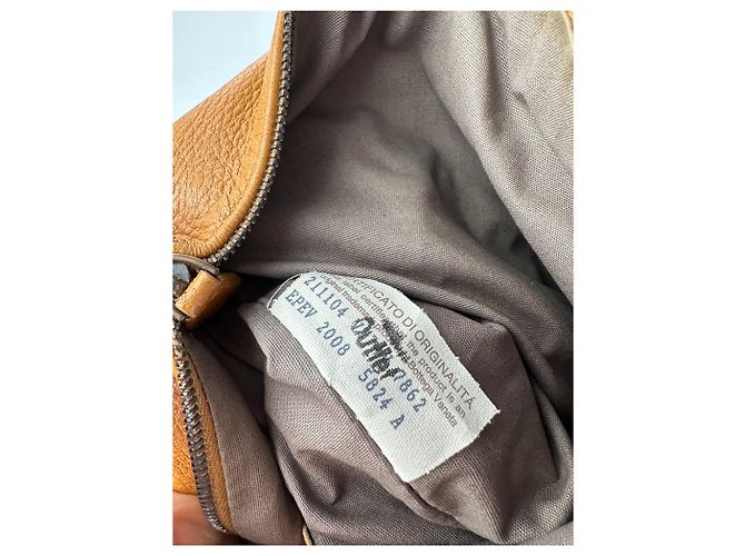 Clutch in pelle patchwork floreale Bottega Veneta 2008 Cognac Marrone - vista 4