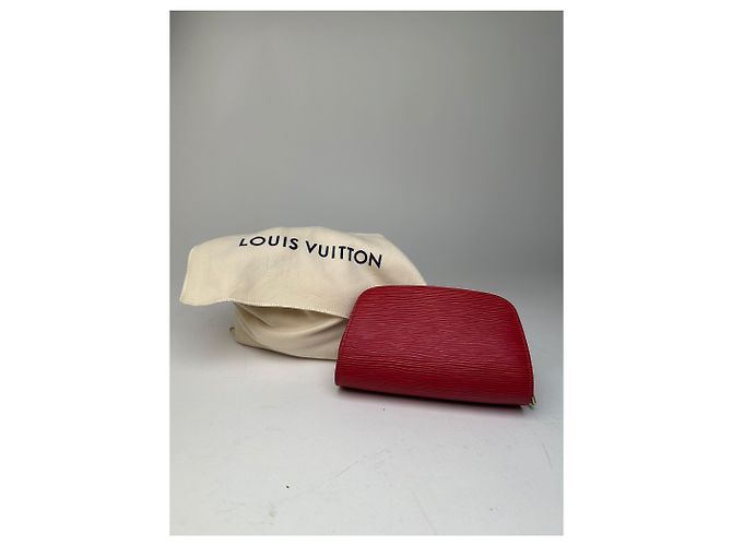 Organizer Louis Vuitton Pochette Cosmétique PM Epi Leather Rosso Coquelicot - vista 2