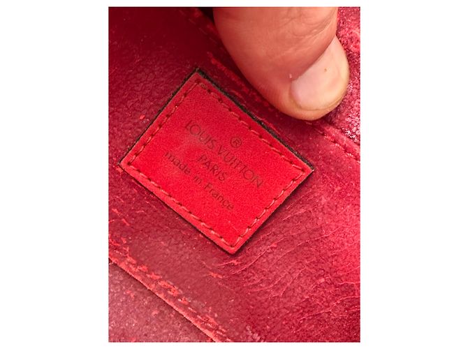 Organizer Louis Vuitton Pochette Cosmétique PM Epi Leather Rosso Coquelicot - vista 4