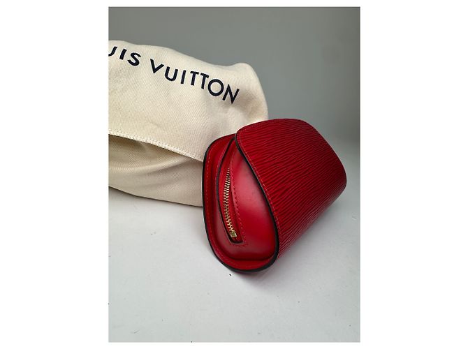 Organizer Louis Vuitton Pochette Cosmétique PM Epi Leather Rosso Coquelicot - vista 6