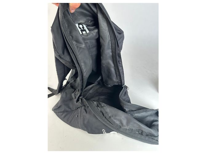 Zaino Comme Des Garcons CDG Nylon Nero Triple Logo - vista 2