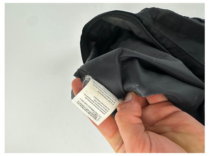 Zaino Comme Des Garcons CDG Nylon Nero Triple Logo - vista 4