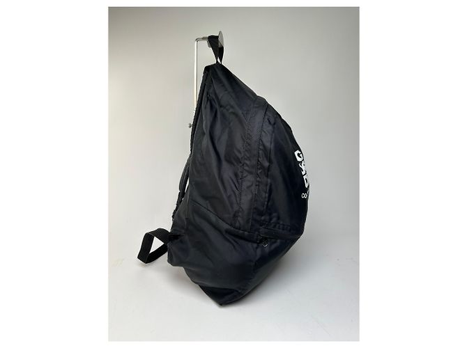 Zaino Comme Des Garcons CDG Nylon Nero Triple Logo - vista 5