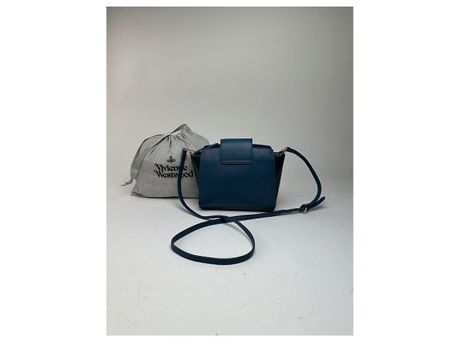 Borsa a tracolla Vivienne Westwood Opio Saffiano Blu ottanio - vista 2