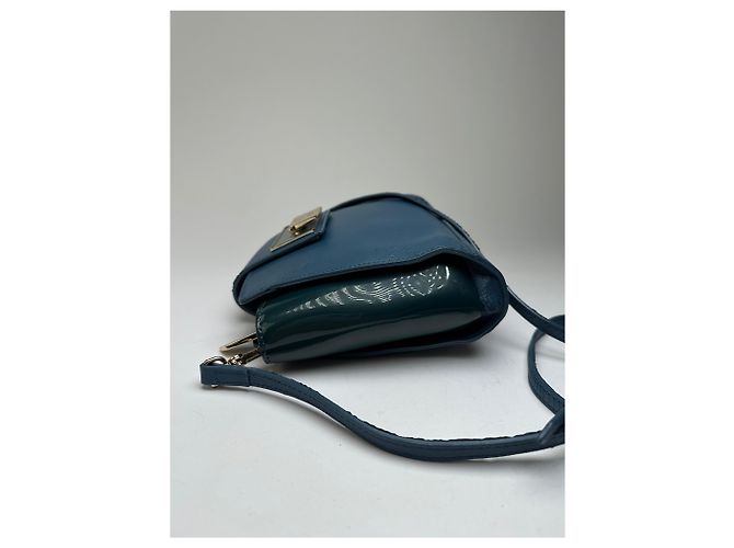 Borsa a tracolla Vivienne Westwood Opio Saffiano Blu ottanio - vista 7