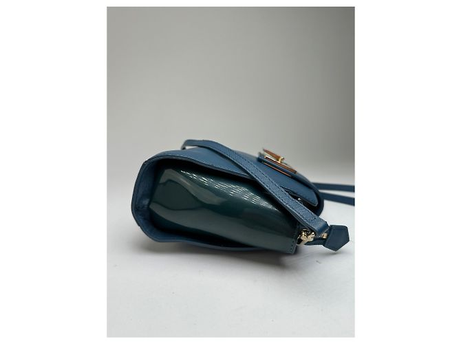 Borsa a tracolla Vivienne Westwood Opio Saffiano Blu ottanio - vista 9