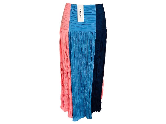 Autre Marque Gonna Milo Crinkle Colorblock Partow Navy / Pink / Blue Sunset Multicolore - vista 3