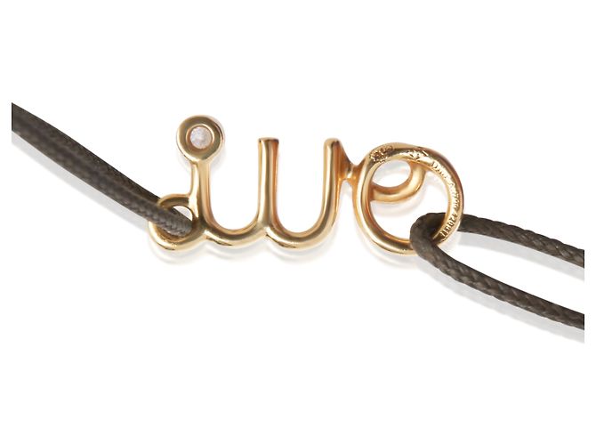 Bracciale Oui in oro giallo e diamanti Christian Dior - vista 2