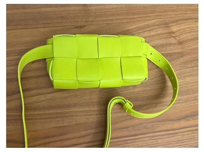 Bottega Veneta Borsa Cintura Cassette - Giallo Neon - vista 2