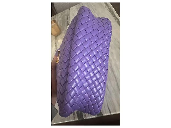 Bottega Veneta Piccola borsa a spalla Cobble - Viola Intrecciato Porpora - vista 5