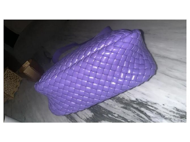 Bottega Veneta Piccola borsa a spalla Cobble - Viola Intrecciato Porpora - vista 6