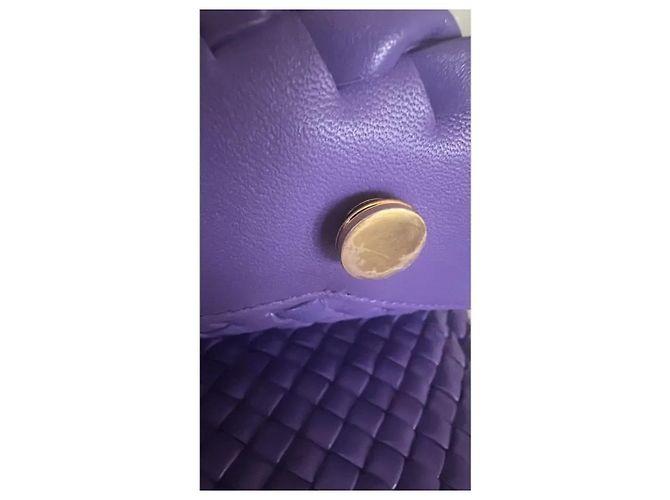 Bottega Veneta Piccola borsa a spalla Cobble - Viola Intrecciato Porpora - vista 8