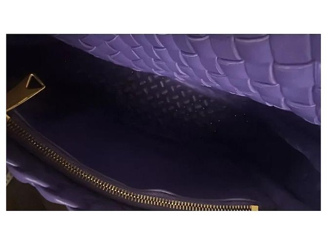 Bottega Veneta Piccola borsa a spalla Cobble - Viola Intrecciato Porpora - vista 9