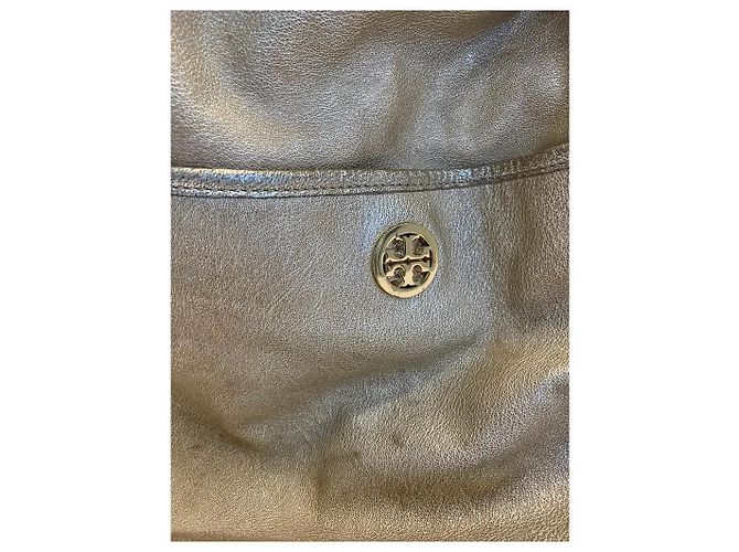 Borsa Hobo Tory Burch Dean in Pelle Oro D'oro - vista 2
