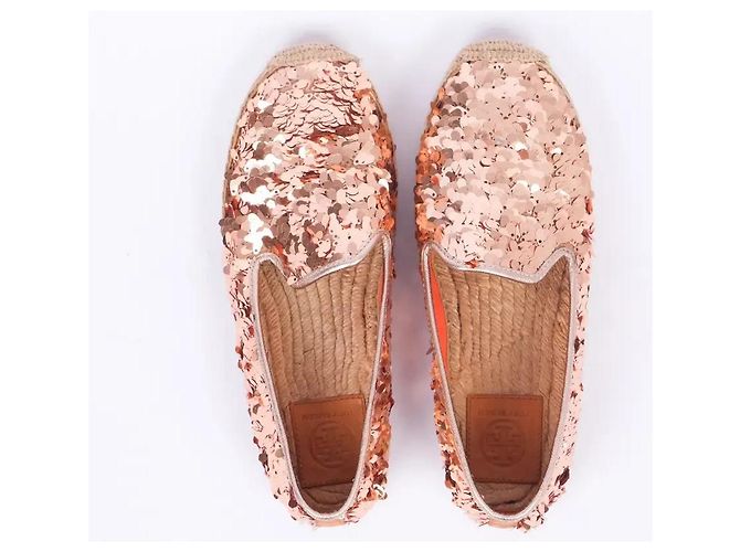 Espadrillas Tory Burch Mischa Paillettes Bronzo - vista 3