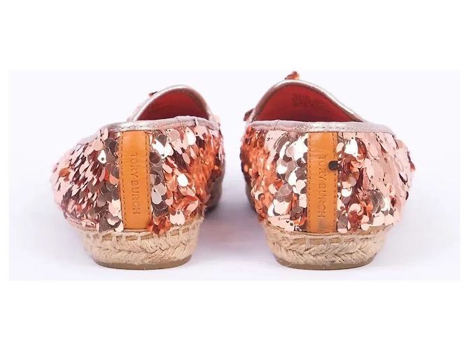 Espadrillas Tory Burch Mischa Paillettes Bronzo - vista 4
