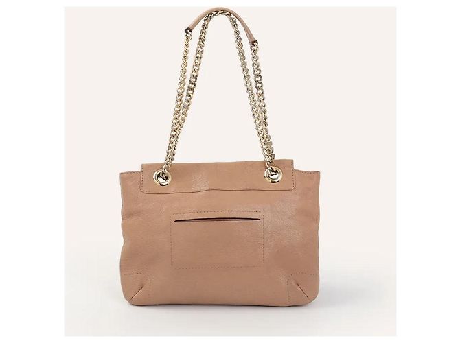 Carolina Herrera Borsa a catena Audrey Bow in pelle beige - vista 2