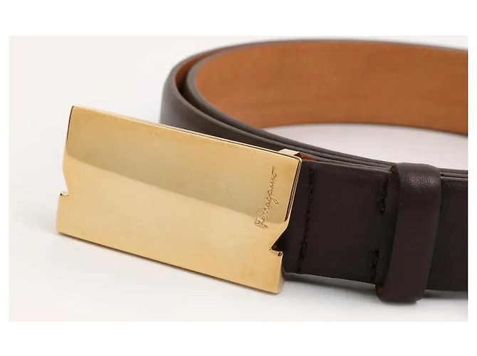 Salvatore Ferragamo Ledergürtel Braun - Ansicht 2