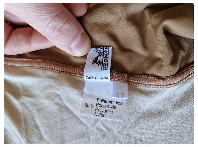 Hermès Cognac Einteiler Badeanzug 90er Schnitt - Ansicht 3