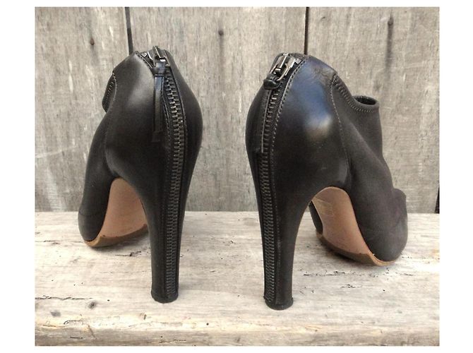 Botines de cuero Alaïa Castaño - vista 5