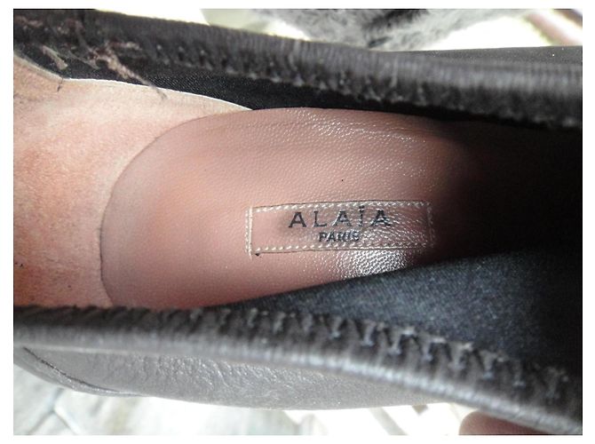 Botines de cuero Alaïa Castaño - vista 7