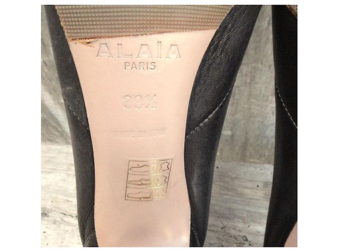 Botines de cuero Alaïa Castaño - vista 8