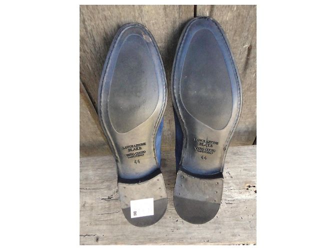 Autre Marque Scarpe Stringate Brecos Richelieu in camoscio blu - vista 5