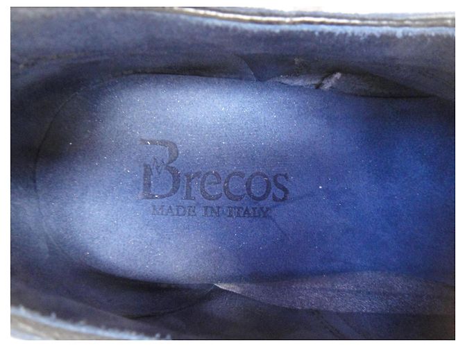 Autre Marque Scarpe Stringate Brecos Richelieu in camoscio blu - vista 8