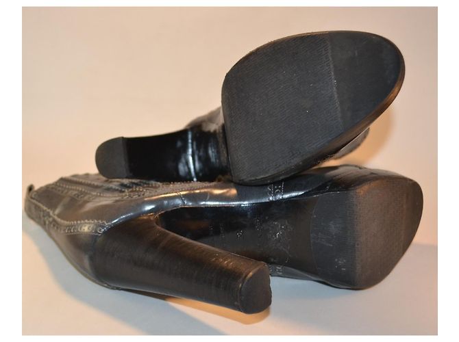 Hermès Leder Stiefeletten mit Absatz Grau - Ansicht 4