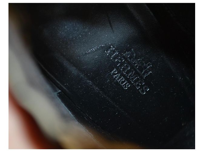 Hermès Leder Stiefeletten mit Absatz Grau - Ansicht 6