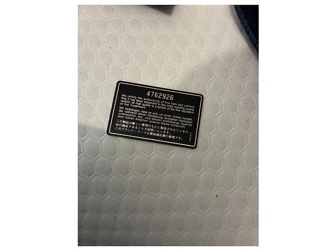 Chanel Borsa Boston in denim blu - vista 8
