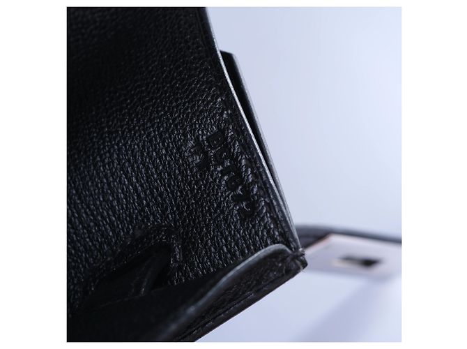 Hermès Kelly Dépêches 25 Noir Galop d’Hermès Palladium Hardware Nero - vista 10