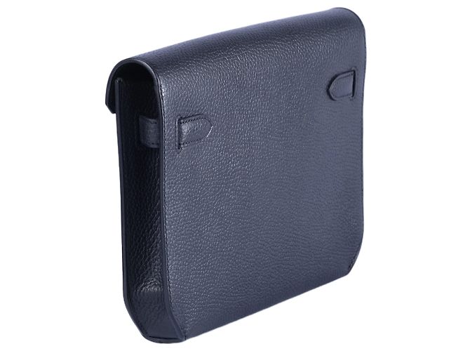 Hermès Kelly Dépêches 25 Noir Galop d’Hermès Palladium Hardware Nero - vista 3