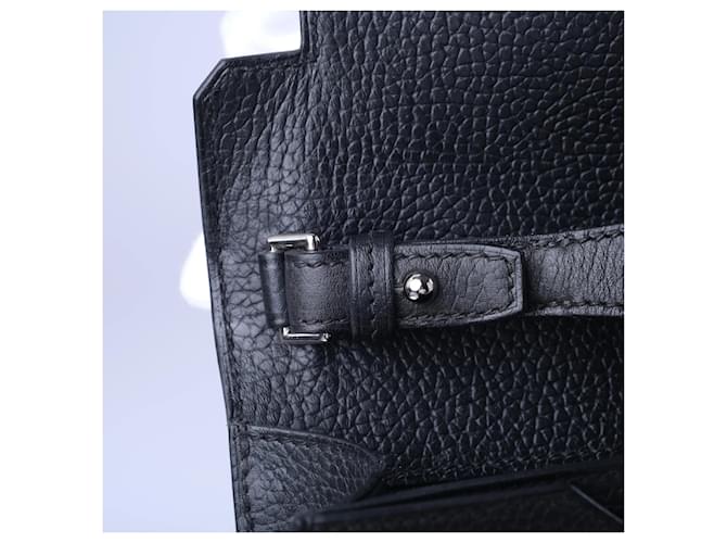 Hermès Kelly Dépêches 25 Noir Galop d’Hermès Palladium Hardware Nero - vista 8