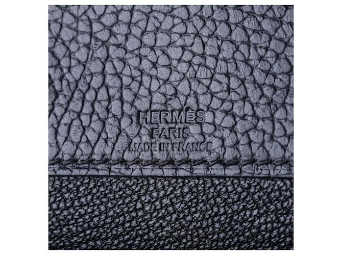 Hermès Kelly Dépêches 25 Noir Galop d’Hermès Palladium Hardware Nero - vista 9