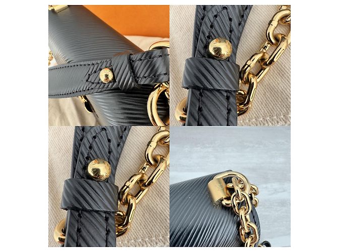 Louis Vuitton Twist PM Pelle Epi - Nero - vista 7