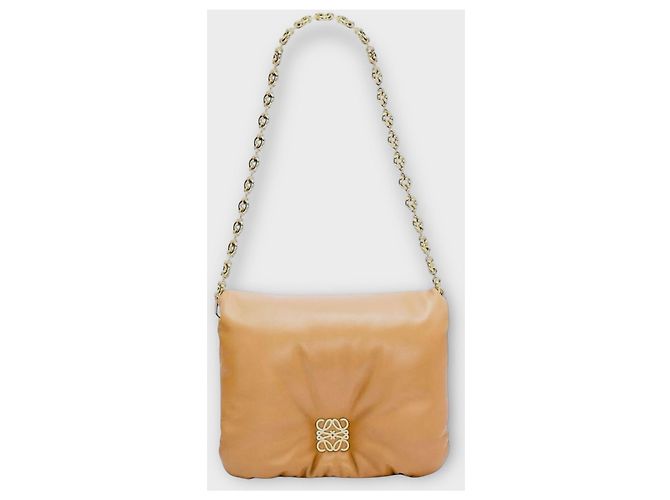 Loewe Borsa Goya Puffer Oak Marrone - vista 11
