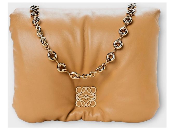 Loewe Borsa Goya Puffer Oak Marrone - vista 12