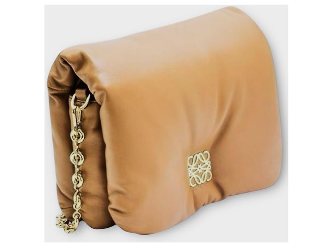 Loewe Borsa Goya Puffer Oak Marrone - vista 2