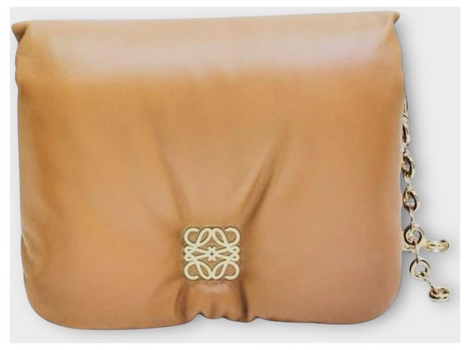 Loewe Borsa Goya Puffer Oak Marrone - vista 3
