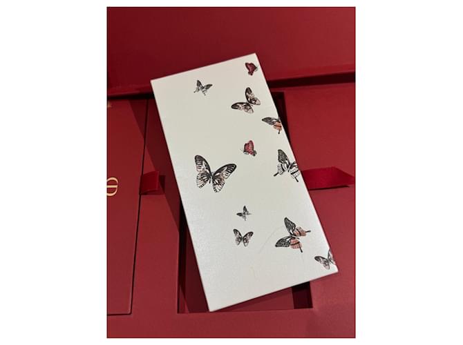 Coffret Cadeau Dior Édition Limitée Papillons et Fleurs Marron Rose Blanc Rouge Doré Vert - vue 5