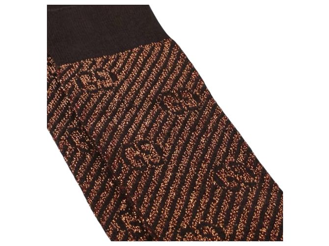 Gucci GG Metallic Socken Braun Metallisch - Ansicht 9