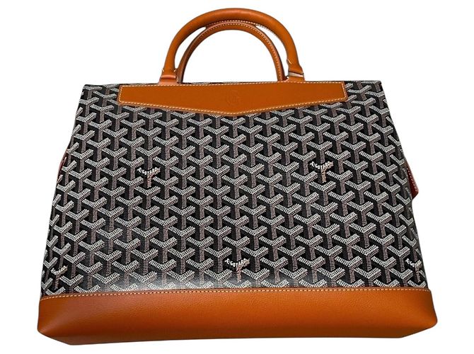 Goyard Borsa Documenti Cisalpin Marrone Beige - vista 13