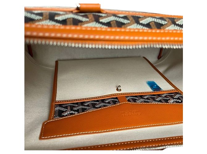 Goyard Borsa Documenti Cisalpin Marrone Beige - vista 14