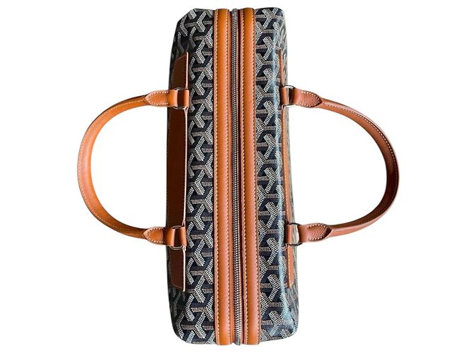 Goyard Borsa Documenti Cisalpin Marrone Beige - vista 2
